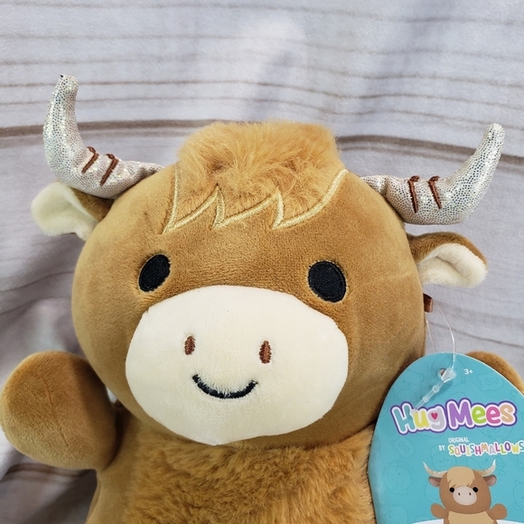 Squishmallows Wilfred Longhorn Cow HugMees Plush Stuffed Toy Hug Me 10 Inch 2022 - Picture 2 of 12